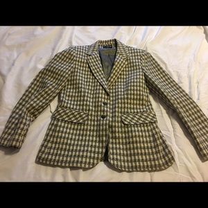 Vintage Pant Her Wool Blend Plaid Blazer